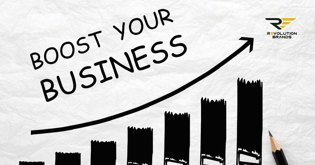 The image displays a strong, motivational message "BOOST YOUR BUSINESS" with an upward trending arrow and skyline graphs. It's a graphical representation often used to inspire growth and progress in a business context. The use of a crumpled paper background adds a creative, tactile element that suggests hands-on work and development, emphasizing the message of growth and effort. This visual metaphor effectively communicates the idea of building and elevating a business, which aligns well with themes of strategy, development, and expansion in any business, particularly in franchising.